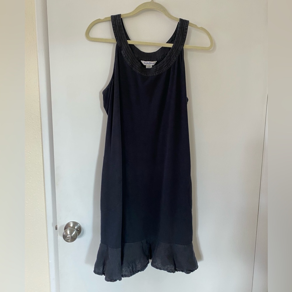 Tommy Bahama Black Summer Midi Dress Size Large
